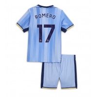 Camisa de time de futebol Tottenham Hotspur Cristian Romero #17 Replicas 2º Equipamento Infantil 2024-25 Manga Curta (+ Calças curtas)